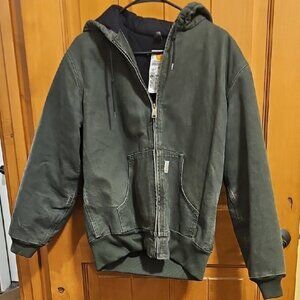 Women's Carhartt Green Hooded Jacket